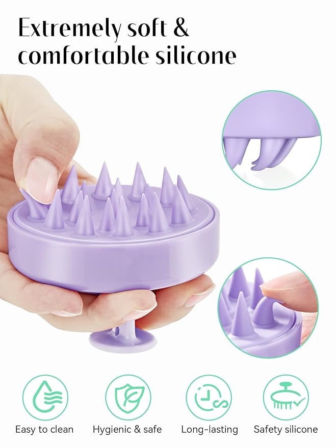 HEETA Shampoo Scalp Brush Massager Hair Growth, Scalp Scrubber - Image 3