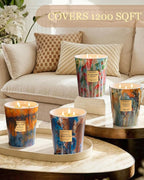 M&SENSE Large 3-Wick Ocean Scented Soy Candle, 35oz 150 Hours Non-Toxic - Image 6