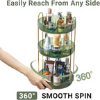 Asayuee 360 Rotating Perfume Organizer, 3 Tier Large Capacity Make Up - Image 3