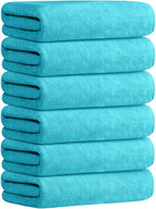 JML Bath Towel, Microfiber Bath Towels Set 6 Pack by JML