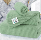 VOOVA & MOVAS Green Towels for Bathroom, 100% Cotton | Quick Dry | Soft | Thick by VOOVAMOVAS