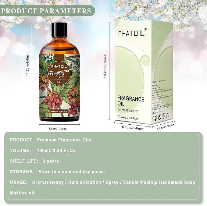 PHATOIL 3.38FL.OZ Coffee Fragrance Oils - Image 5