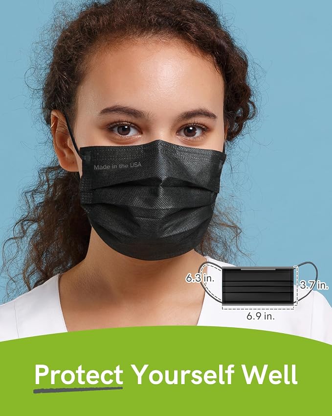 FriCARE Made in USA Disposable Face Masks, 4-Ply ASTM Level 3 Medical Grade - Image 5
