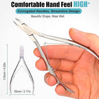 LePinko Professional Cuticle Trimmer kit, Super Sharp Dead Skin Clipper - Image 5