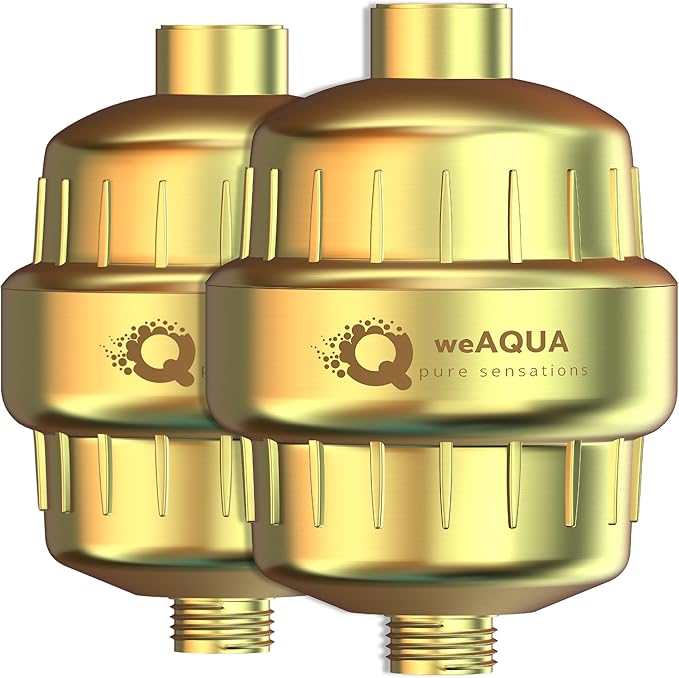 weAQUA Heavy Duty Shower Filter Family 2 PACK – 99% Removal by weAQUA