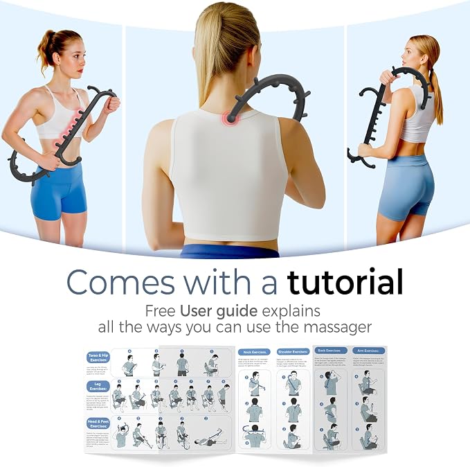 Back and Neck Massager for Pain Relief Deep Tissue, Upgraded Full Body Trigger - Image 8