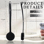 2 Pack Back Scrubber for Shower, 17in Lengthen Long Handle Body Brush, Double - Image 3