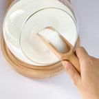 Wooden Scoop 2Standard 2Mini bath salt scoop Natural Beech Wood Scoop - Image 5