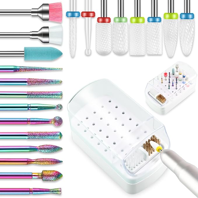 21pcs Nail Drill Bits Sets by Naildrillbits