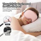 3D Blackout Cooling Gel Eye Mask: 6oz Weighted Cold Compress, Deep Relaxation & - Image 4