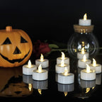 JUNPEI 50Pack Battery Tea Lights Candles- LED Tea Lights Realistic Bright - Image 4
