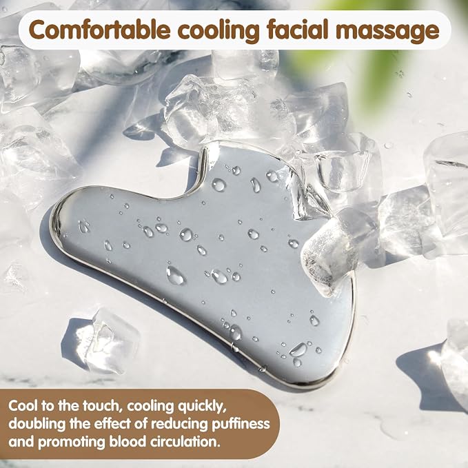Flagest Stainless Steel Gua Sha Facial Tools - Image 5