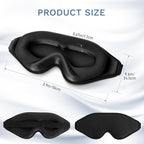 FlyCoco 99% Fully Block Out Light Eye Sleep Mask, 3D Deep Contoured Eyes Cover - Image 2