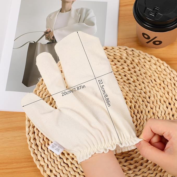 Garshana Gloves Raw Silk Massage, Raw Silk Gloves Garshana - Image 2