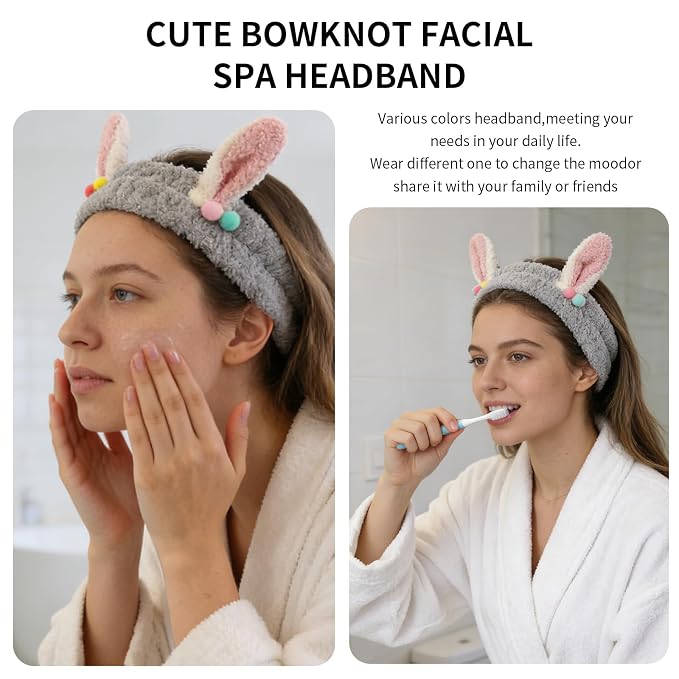PERFECTSIGHT Kawaii Headband for Spa, Washing Face, Party - Image 4