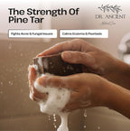 Dr.Ancient Pine Tar Black Soap Bar, Organic Soap Bars Handcrafted the - Image 6