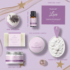 Lavender Spa Set for Women, Bath Set Self Care for Women, Nourishing 7 Piece - Image 2