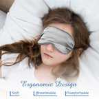 BBTO 4 Pcs Silk Sleep Eye Masks Smooth Soft Satin Eye Covers - Image 5