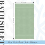 White Classic Luxury Bath Sheet Towels Extra Large | Highly Absorbent Hotel spa - Image 4