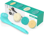 VOYOR Electric Body Brush Back Scrubber Silicone Body Scrubber Two-Way Rotating by VOYOR