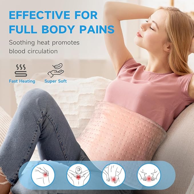 GOTCOZY Heating Pad for Back Pain Relief & Cramps, Electric Heating Pads for - Image 4