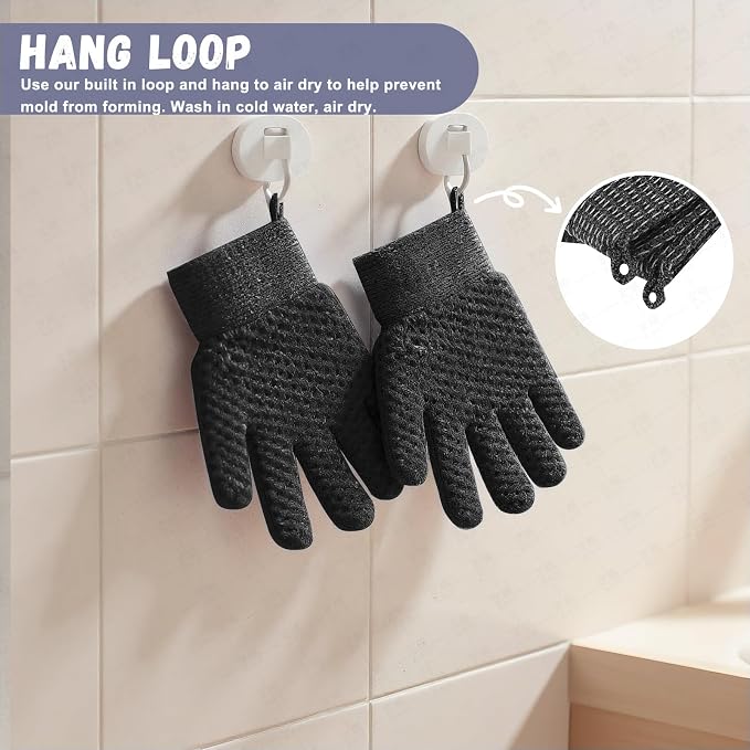 Exfoliating Dual Texture Bath Gloves - Image 3