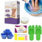 Deluxe 6 Step Pedicure Kit by Lacqura