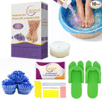 Deluxe 6 Step Pedicure Kit by Lacqura