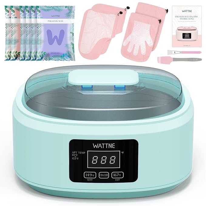Paraffin Wax Machine for Hand and Feet -Paraffin Wax Warmer Moisturizing Kit by Wattne