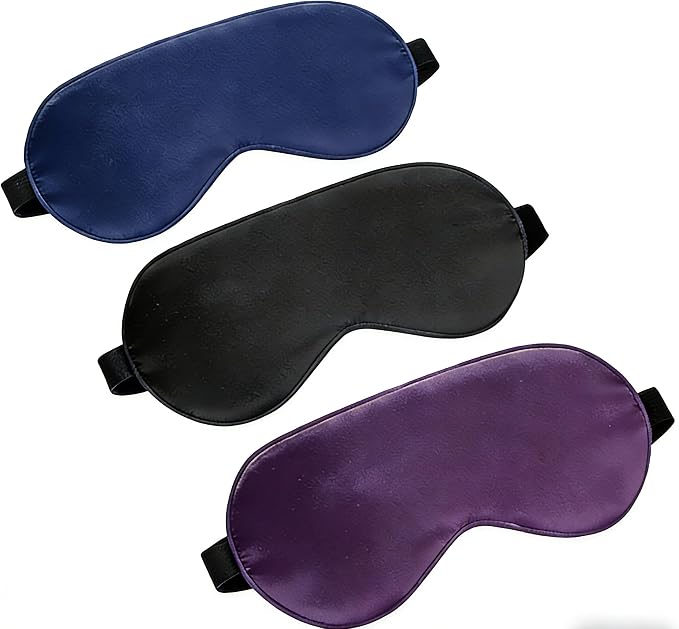 Sleep Mask Silk Eye Mask for Sleeping, Super Soft Blackout Eye Mask for Women by L%C3%93VFEIFAN