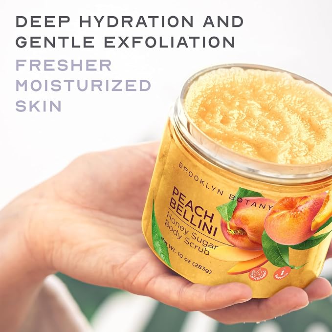 Brooklyn Botany Peach Bellini Honey Sugar Scrub - Image 4