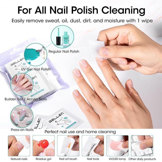 Gellen Nail Cleanser Pads 50PCS - Image 3
