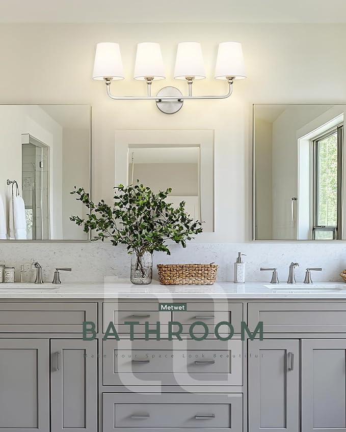 Bathroom Light Fixtures, 4 Light Vanity Lights - Image 4