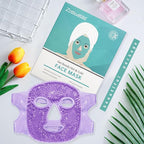 ZNÖCUETÖD Face Ice Mask Facial Ice Packs Gel Hot Cold Compress - Image 2