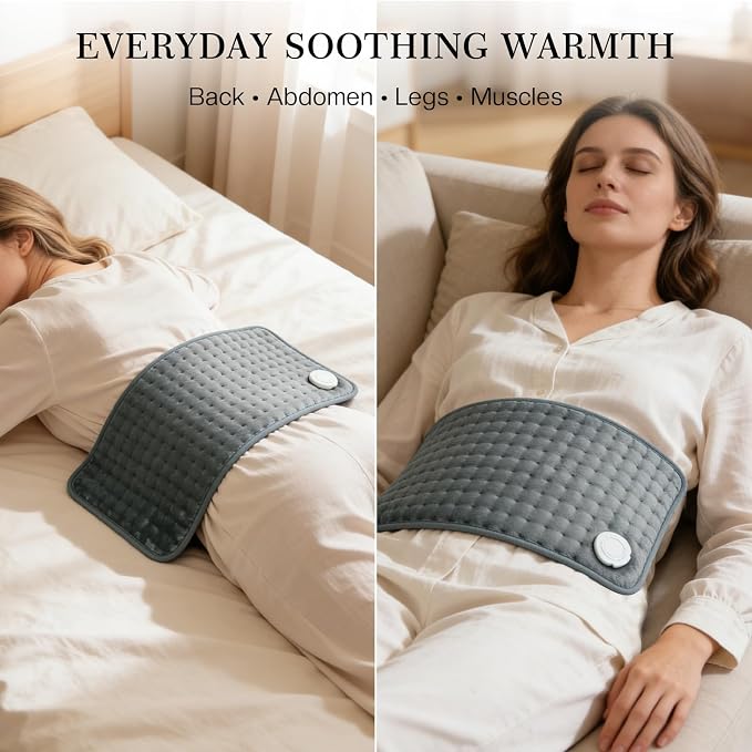 Heating Pad for Back Pain & Period Cramps, Moist Heated Pad for Abdomen - Image 2