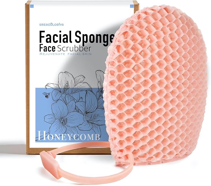 Facial Sponge - Deep Exfoliating Face Mitt, Honeycomb Face Exfoliator by Unknown