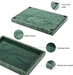 Marble Bathroom Vanity Tray, Natural Luxury Vanity Home Kitchen Bathroom Table - Image 3