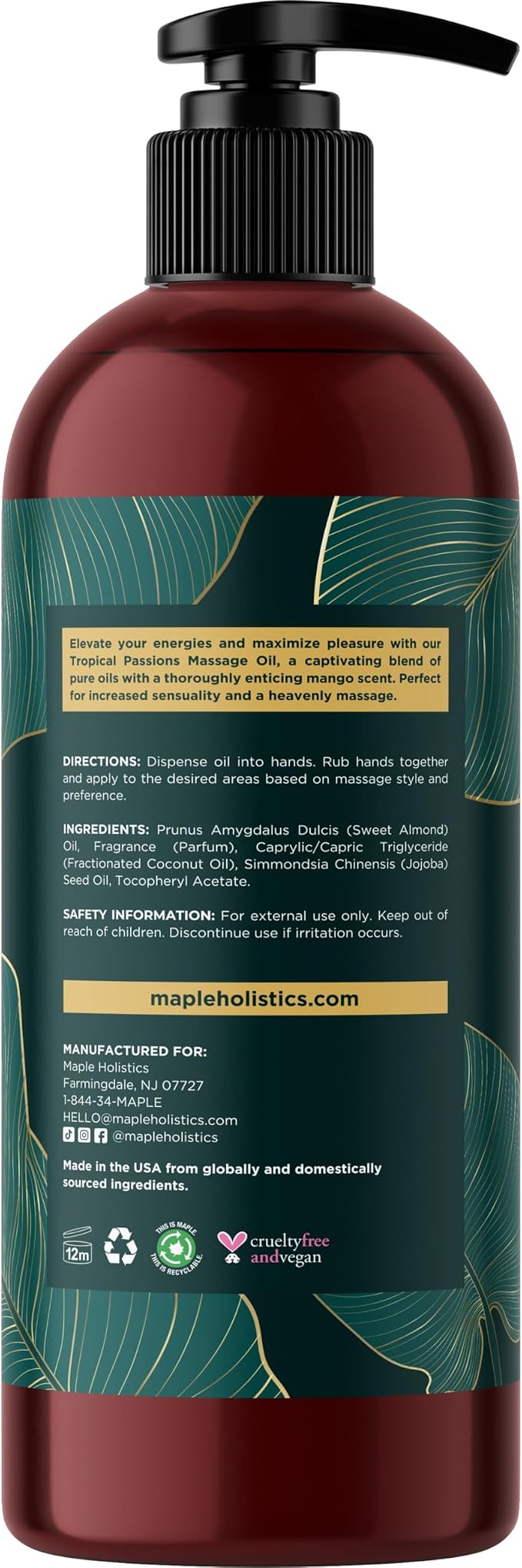 Tropical Massage Oil for Couples Relaxation - Image 6