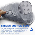 Shower Foot Scrubber Mat Back Washer Exfoliating Bath Wash Pad Wall Mounted - Image 5
