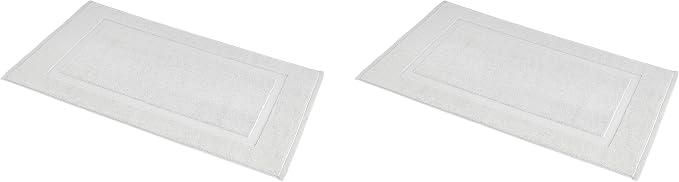Amazon Basics Banded Bathroom Bath Rug Mat, 100% Cotton, 31 x 20 inches by AmazonBasics