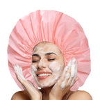 Jumbo Size Shower Cap 2 PCS Waterproof Shower Caps - Image 2