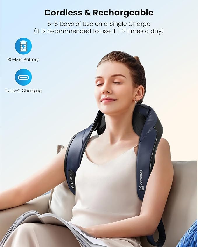 COMFIER FSA Eligible Cordless Neck Massager - Image 5
