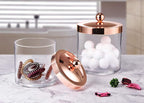 SheeChung 2-Pack Plastic Apothecary Jars - 25oz & 15oz Clear Acrylic Qtip - Image 4