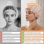 Yuanchu 4 Pcs Waterproof Shower Caps - Image 5