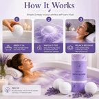 Magnesium Lavender Bath Bombs Gift Set – XL Epsom Salt Bath Bombs - Image 5