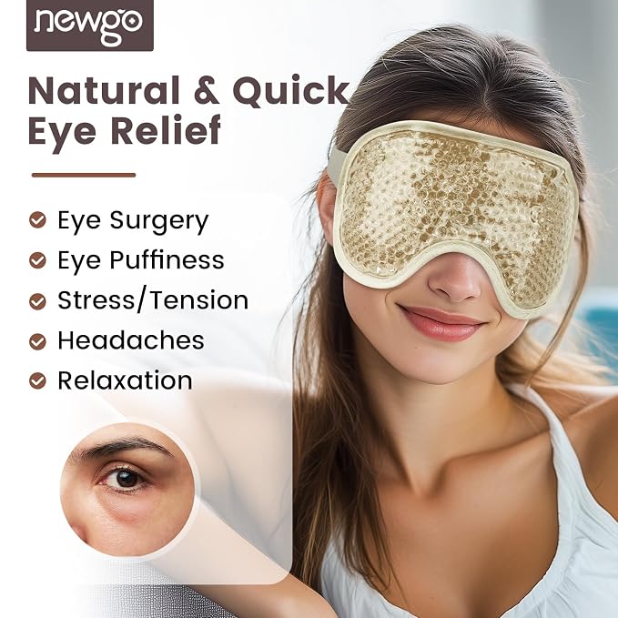 NEWGO Cooling Eye Mask for Puffy Eyes, Cold Eye Mask Eye Ice Pack for After - Image 2