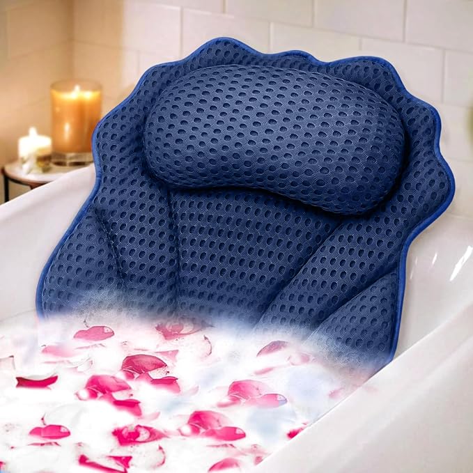 Bath Pillow RUVINCE Ergonomic Luxury Bathtub Pillow by RUVINCE