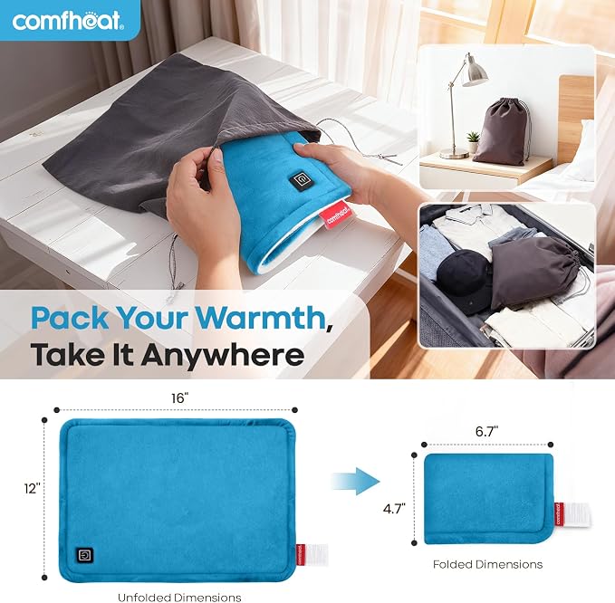 USB Heating Pad, 5V Heated Travel Pads, 3 Heat Settings & Auto Shut Off - Image 5