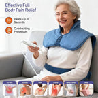 Large Heating Pad for Back Neck Shoulders, Electric Heating Pad for Back Pain - Image 4