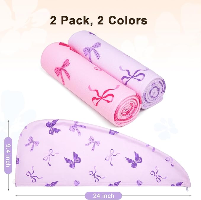 Unicorn Castle Microfiber Hair Towel - Image 7